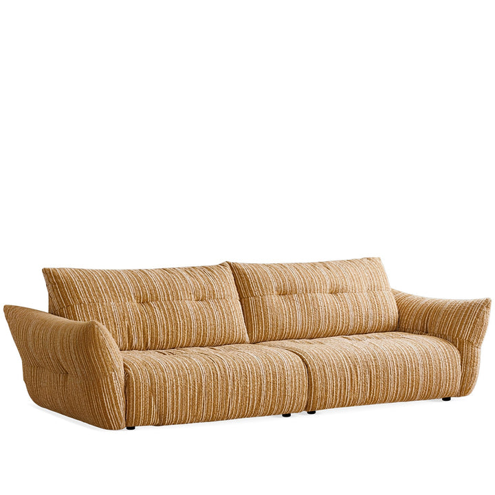 Cream fabric 4 seater sofa mochi detail 23.