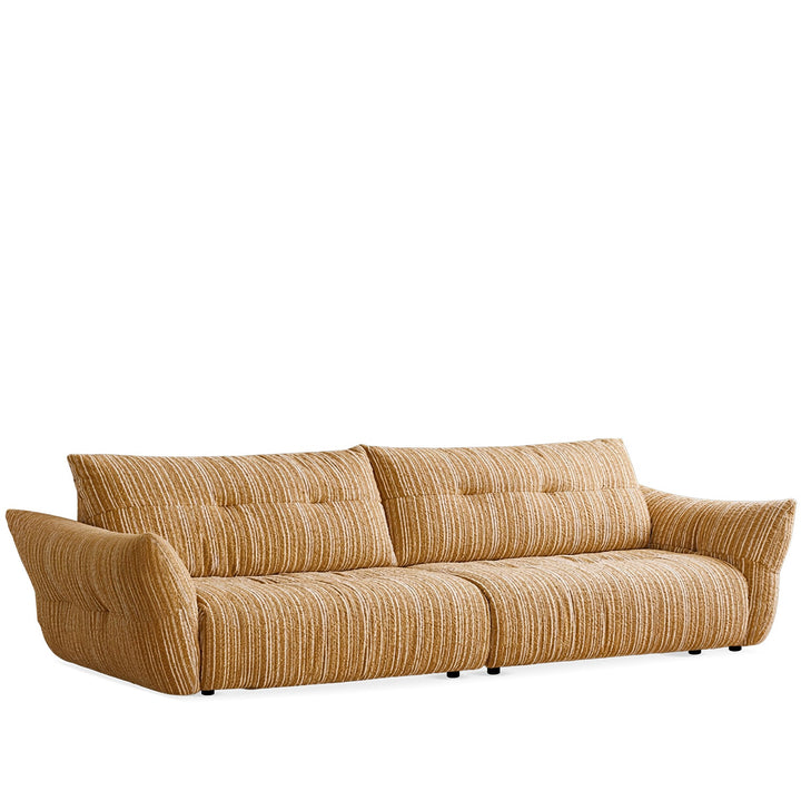Cream fabric 4 seater sofa mochi detail 24.