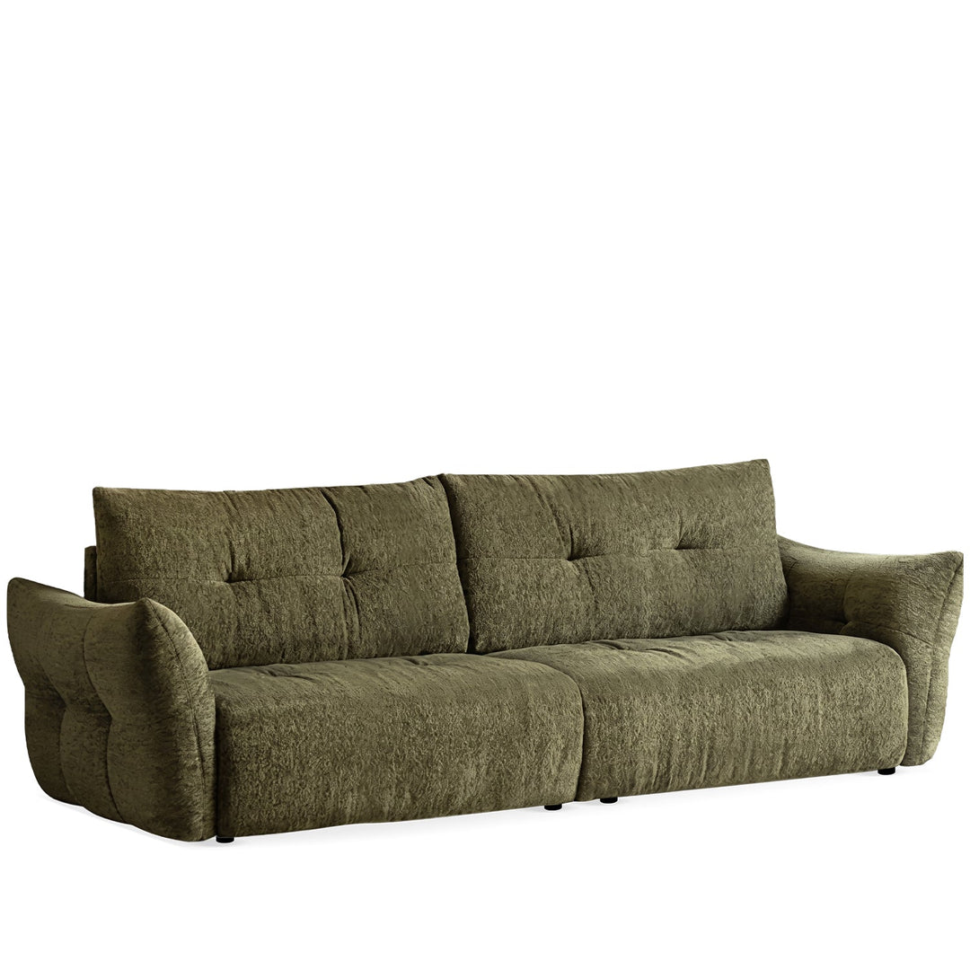 Cream fabric 4 seater sofa mochi detail 6.