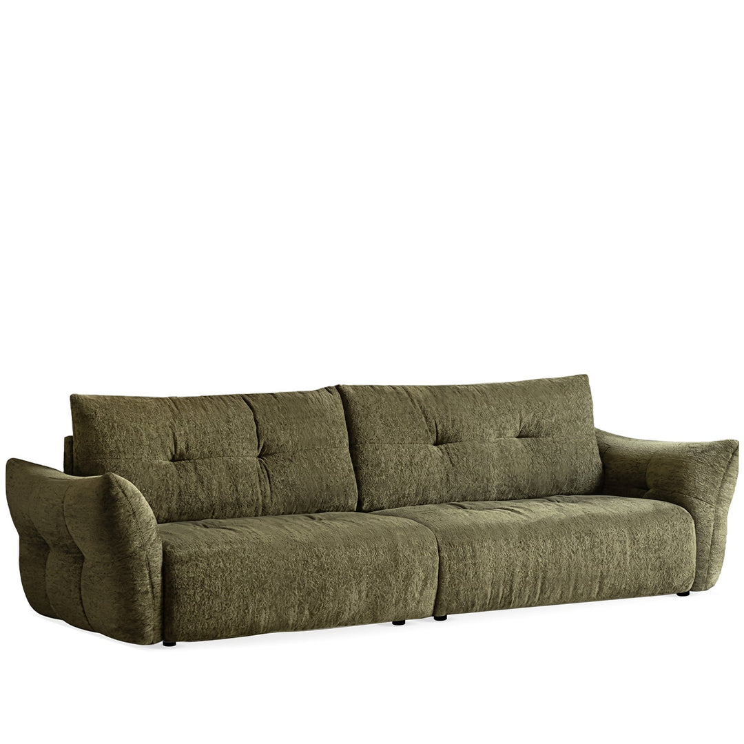 Cream fabric 4 seater sofa mochi detail 7.