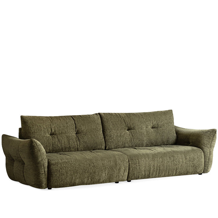 Cream fabric 4 seater sofa mochi detail 7.