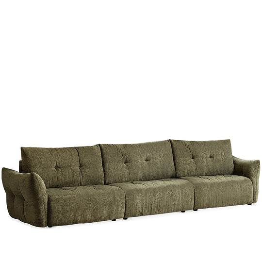 Cream fabric 4 seater sofa mochi detail 9.