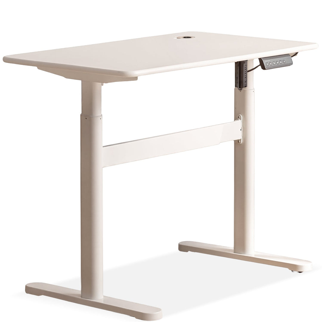 Modern rubber wood electric height adjustable study table oracle conceptual design.