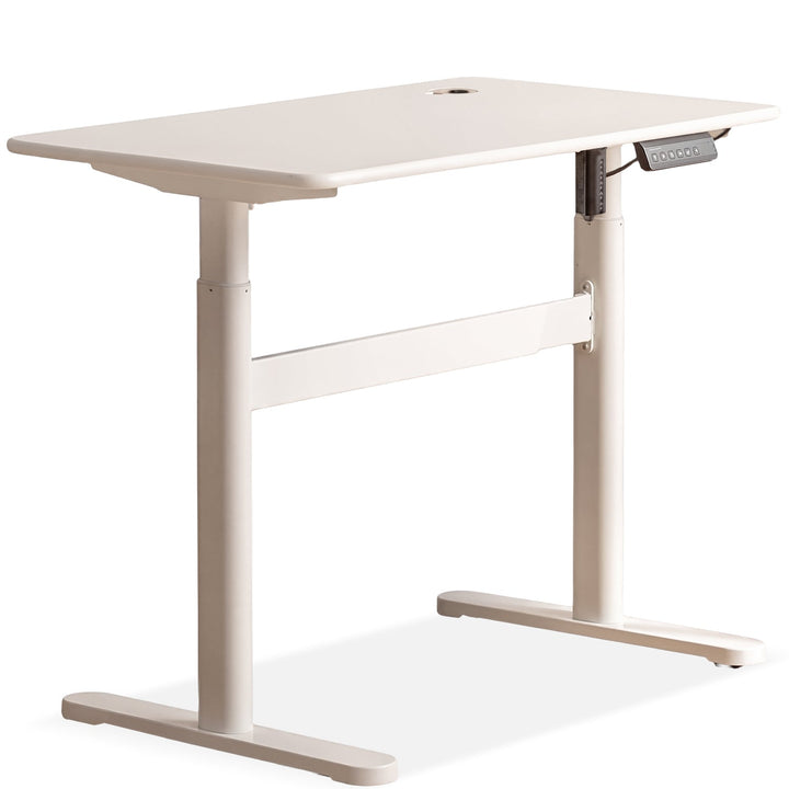 Modern rubber wood electric height adjustable study table oracle conceptual design.