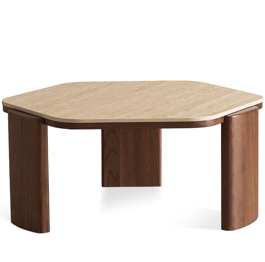 Japandi sintered stone coffee table set silence environmental situation.