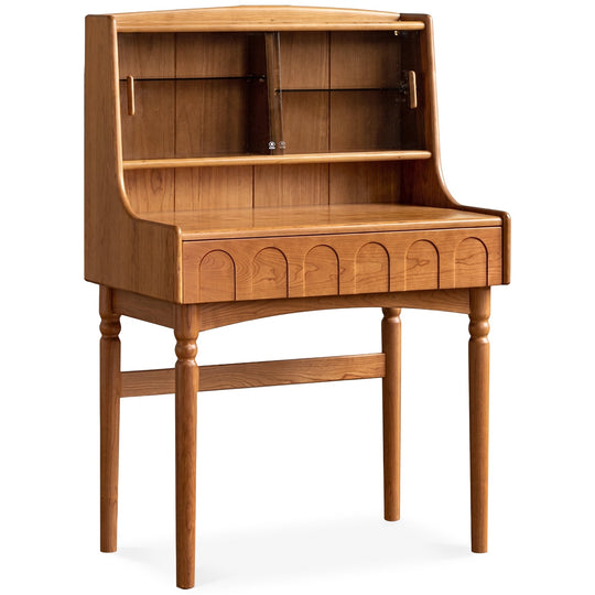 Vintage cherry wood dressing table anna in still life.