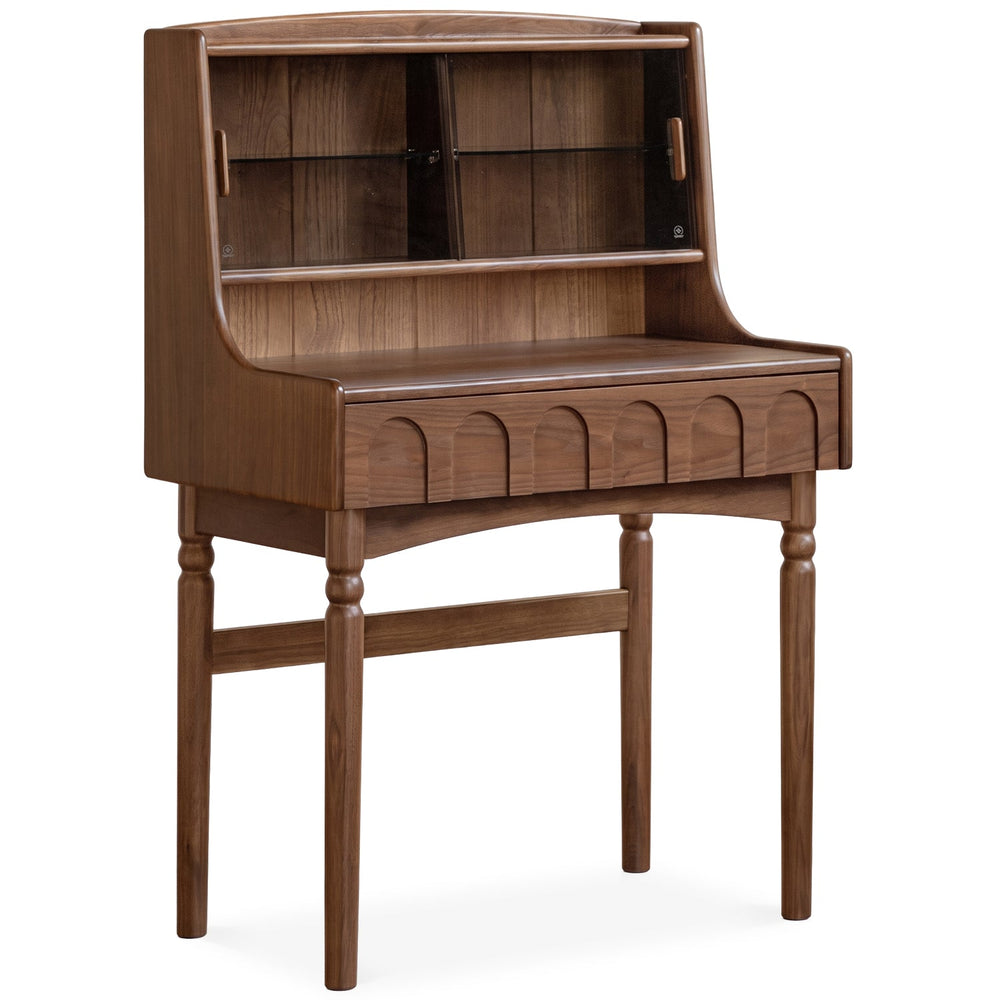Japandi walnut wood dressing table anna environmental situation.