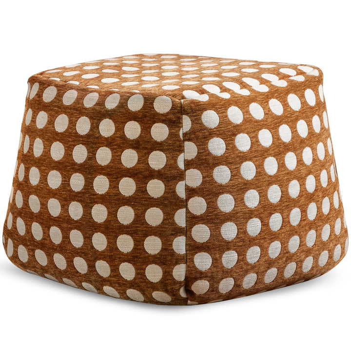Cream Boucle Fabric Ottoman CARRY