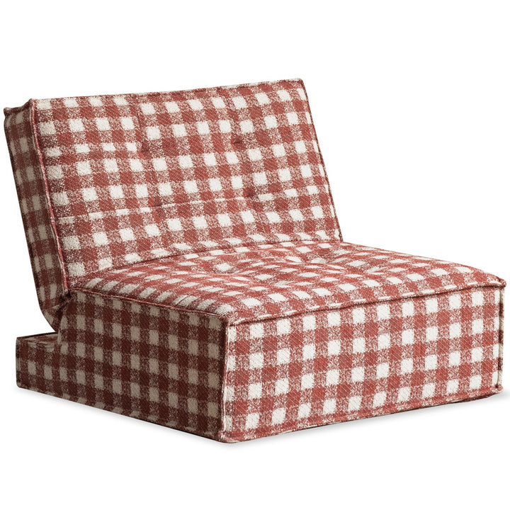 Bauhaus chenille velvet fabric 1 seater sofa bed drift detail 5.