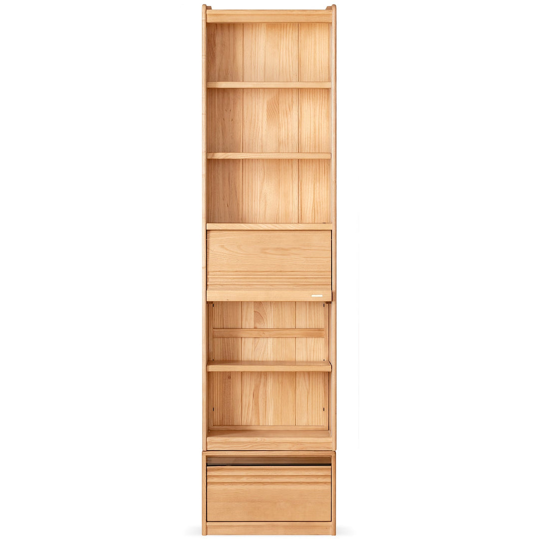 Scandinavian ash wood bookshelf gallery detail 1.