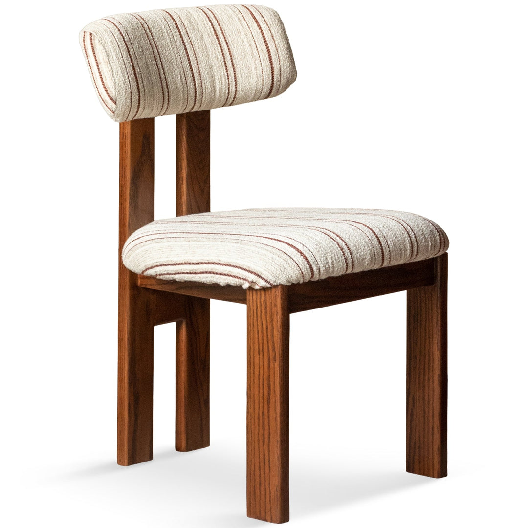 Bauhaus boucle fabric dining chair roma detail 3.
