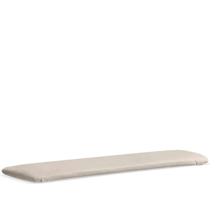 Scandinavian removable padded bench cushion cheese detail 7.