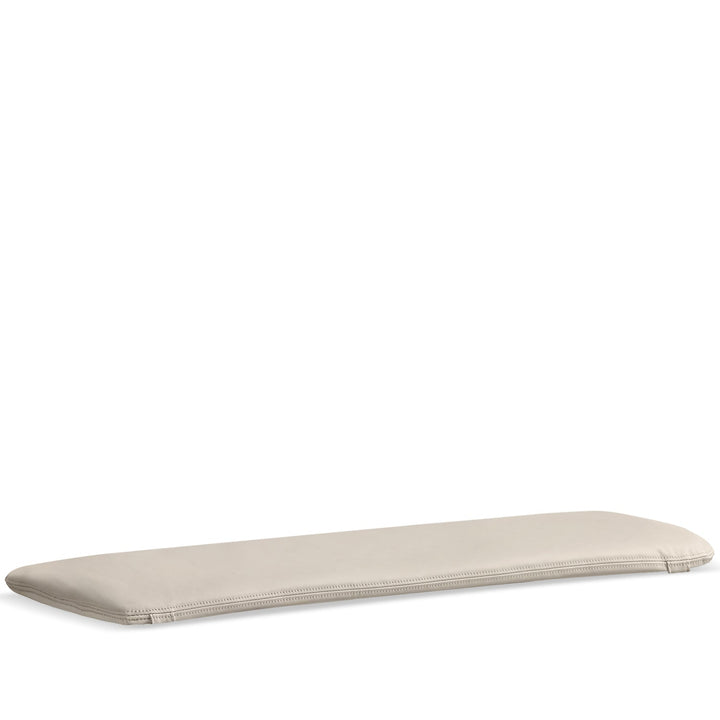 Scandinavian removable padded bench cushion cheese detail 1.