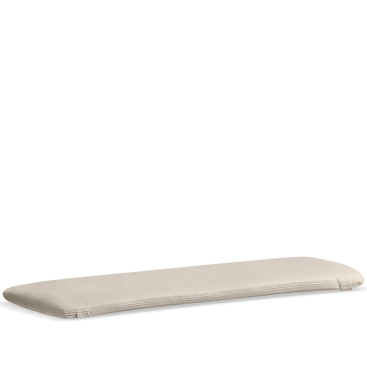 Scandinavian removable padded bench cushion cheese detail 2.