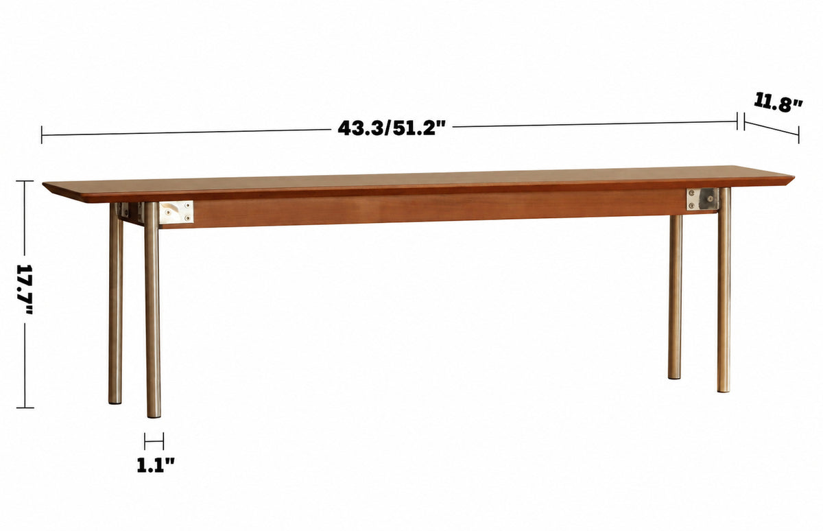 Bauhaus Boxwood Sintered Dining Bench SEASON Size Chart