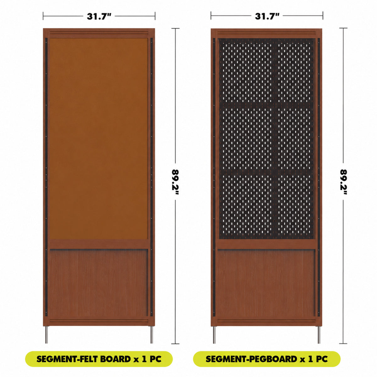 Bauhaus Boxwood Modular Hanging Wall Shelf System MUSE ENTRYWAY Size Chart