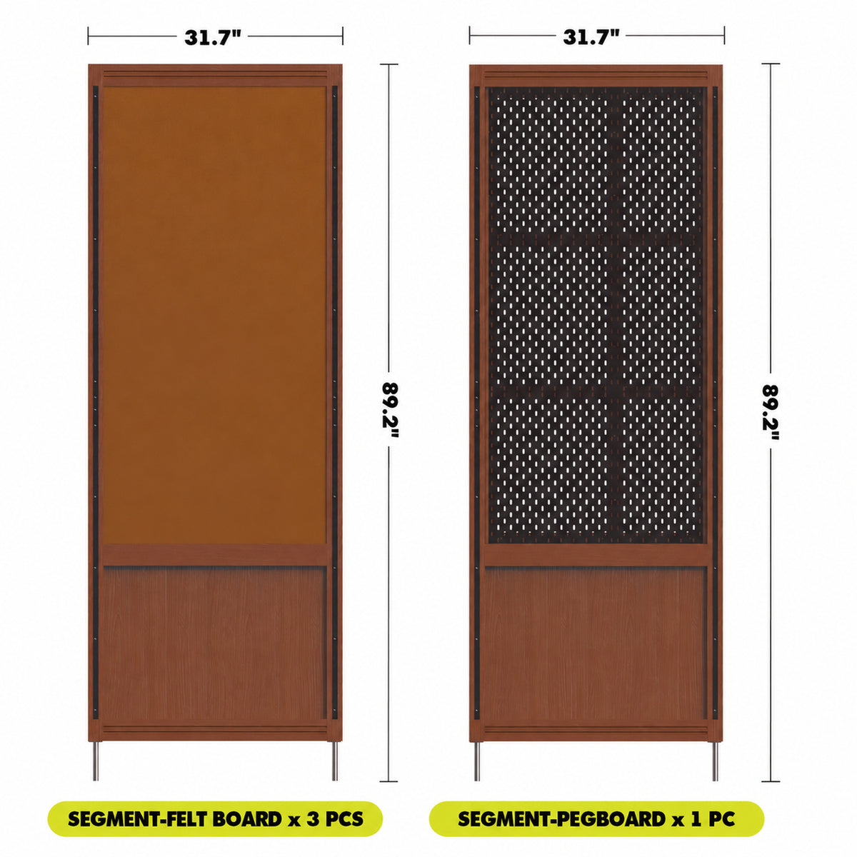 Bauhaus Boxwood Modular Hanging Wall Shelf System MUSE LIVING Size Chart