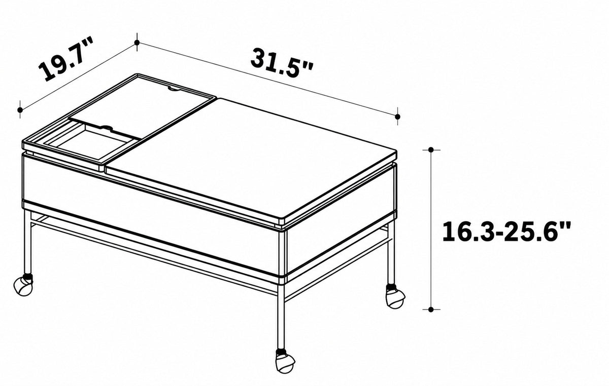 Bauhaus Boxwood Coffee Table PINECONE Size Chart