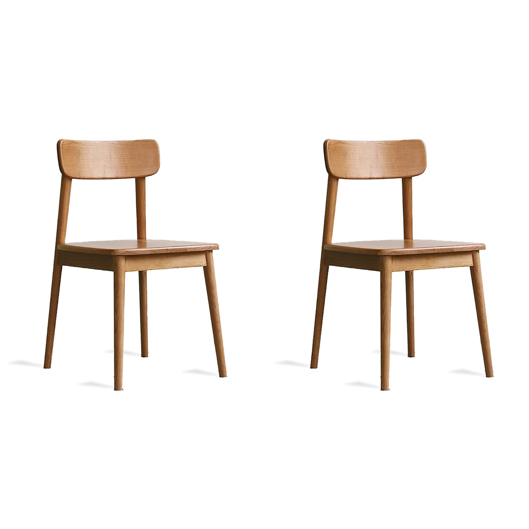 Scandinavian Cherry Wood Dining Chair GREEN