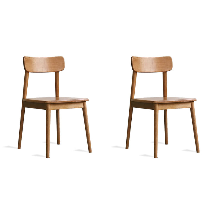 Scandinavian Cherry Wood Dining Chair GREEN