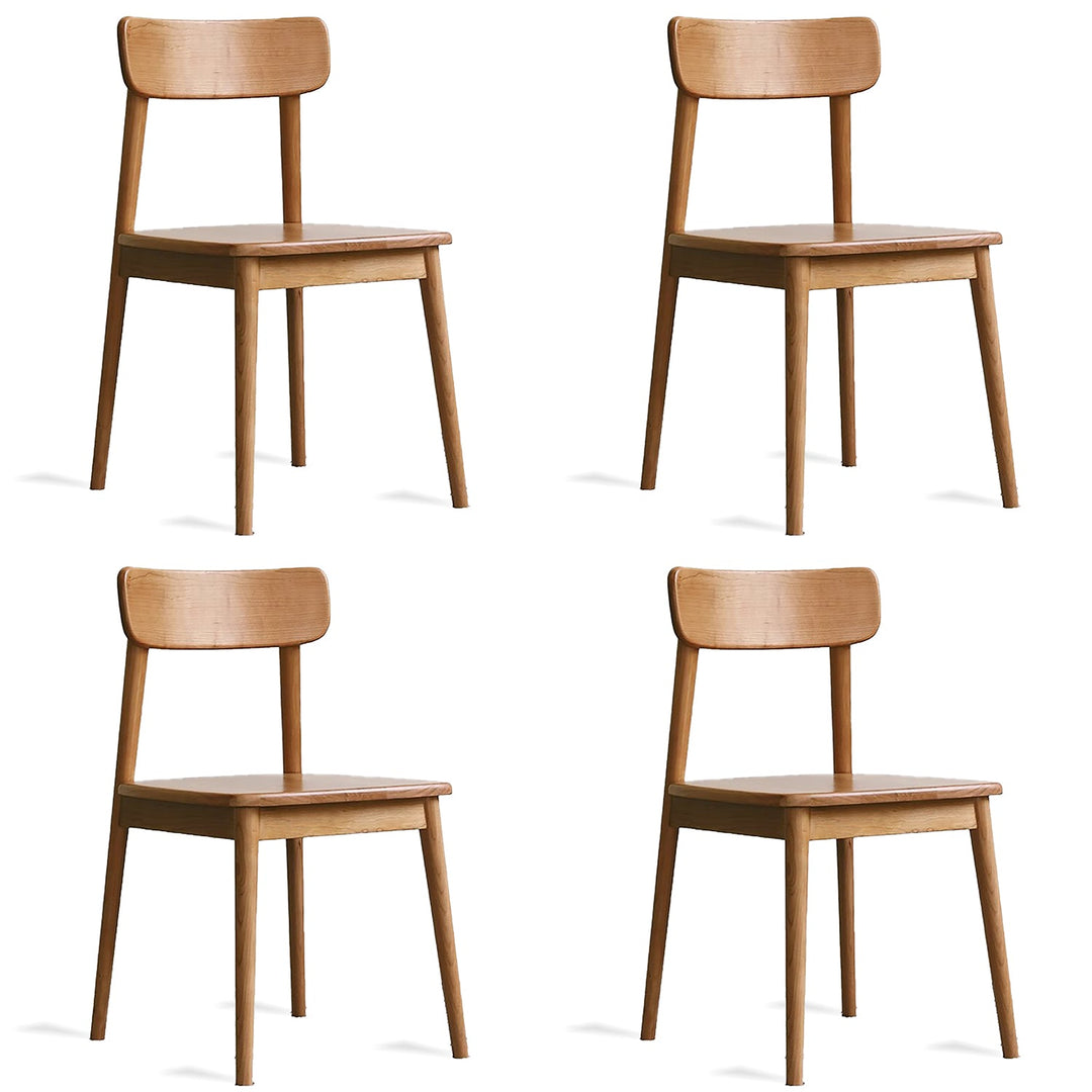 Scandinavian Cherry Wood Dining Chair GREEN