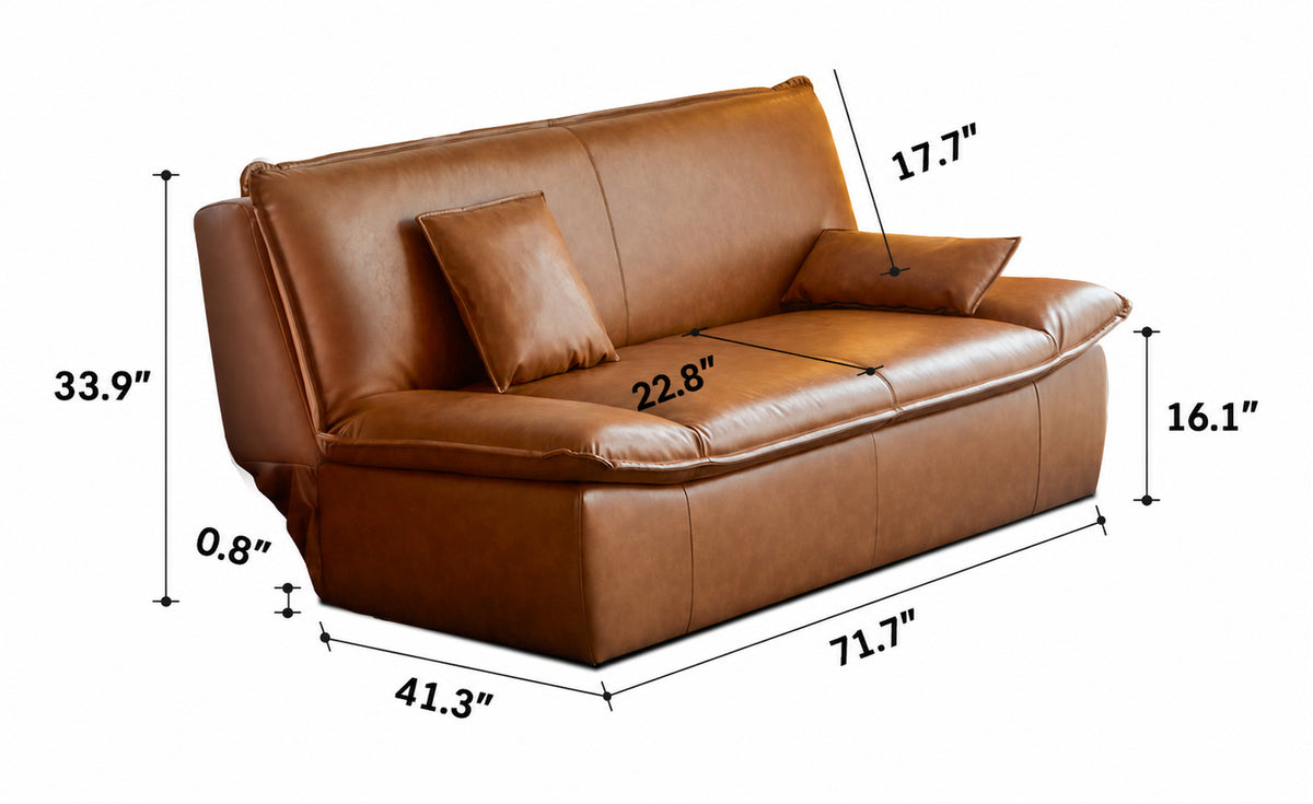Modern Microfiber Leather 2 Seater Sofa Bed SAILBOAT Size Chart