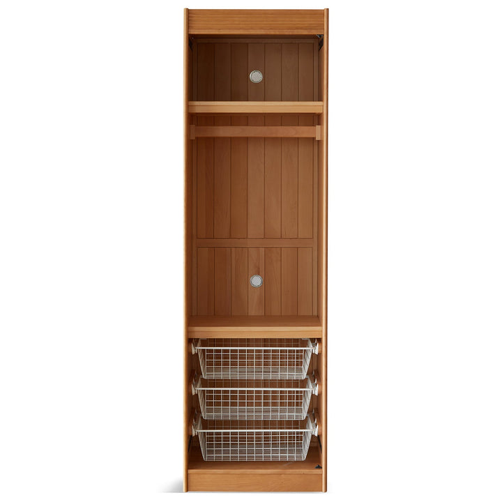Scandinavian Cherry Wood Sliding Door Wardrobe NAVA