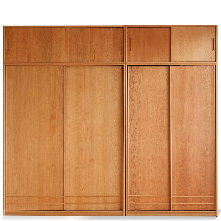 Scandinavian Cherry Wood Sliding Door Wardrobe AUTUMN