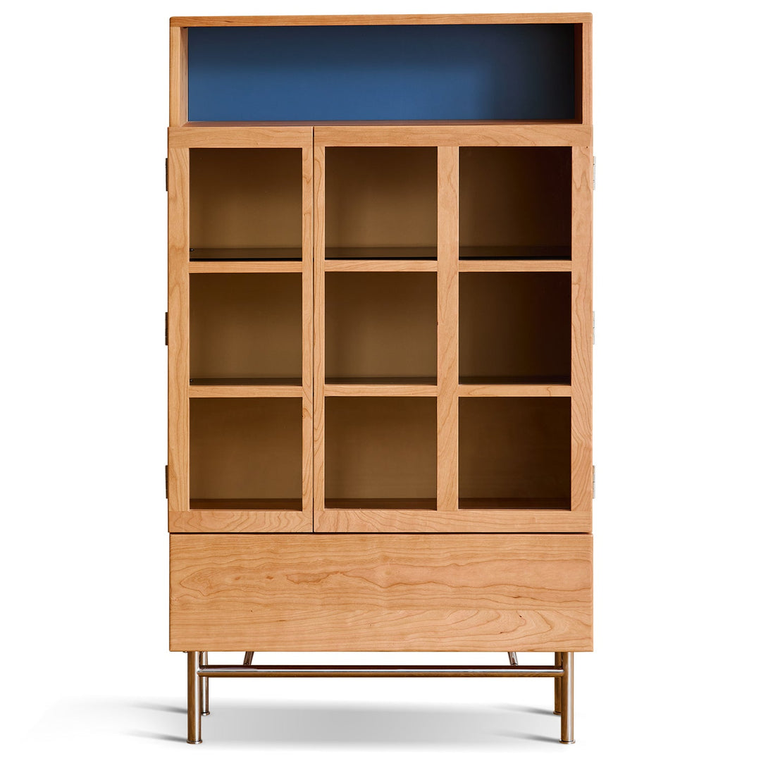 Scandinavian Cherry Wood Display Cabinet TIME