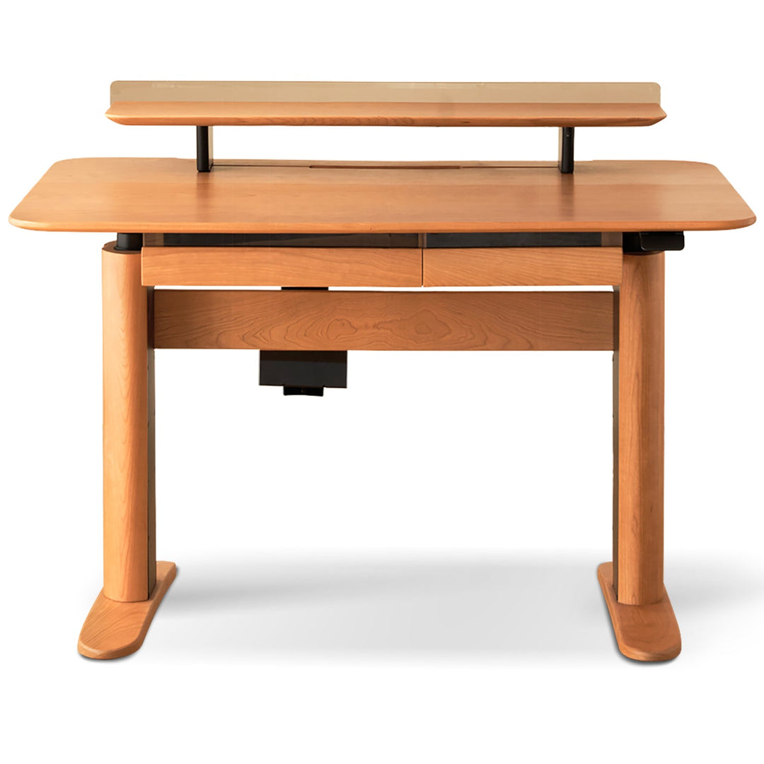 Scandinavian Cherry Wood Electric Height Adjustable Study Table UP