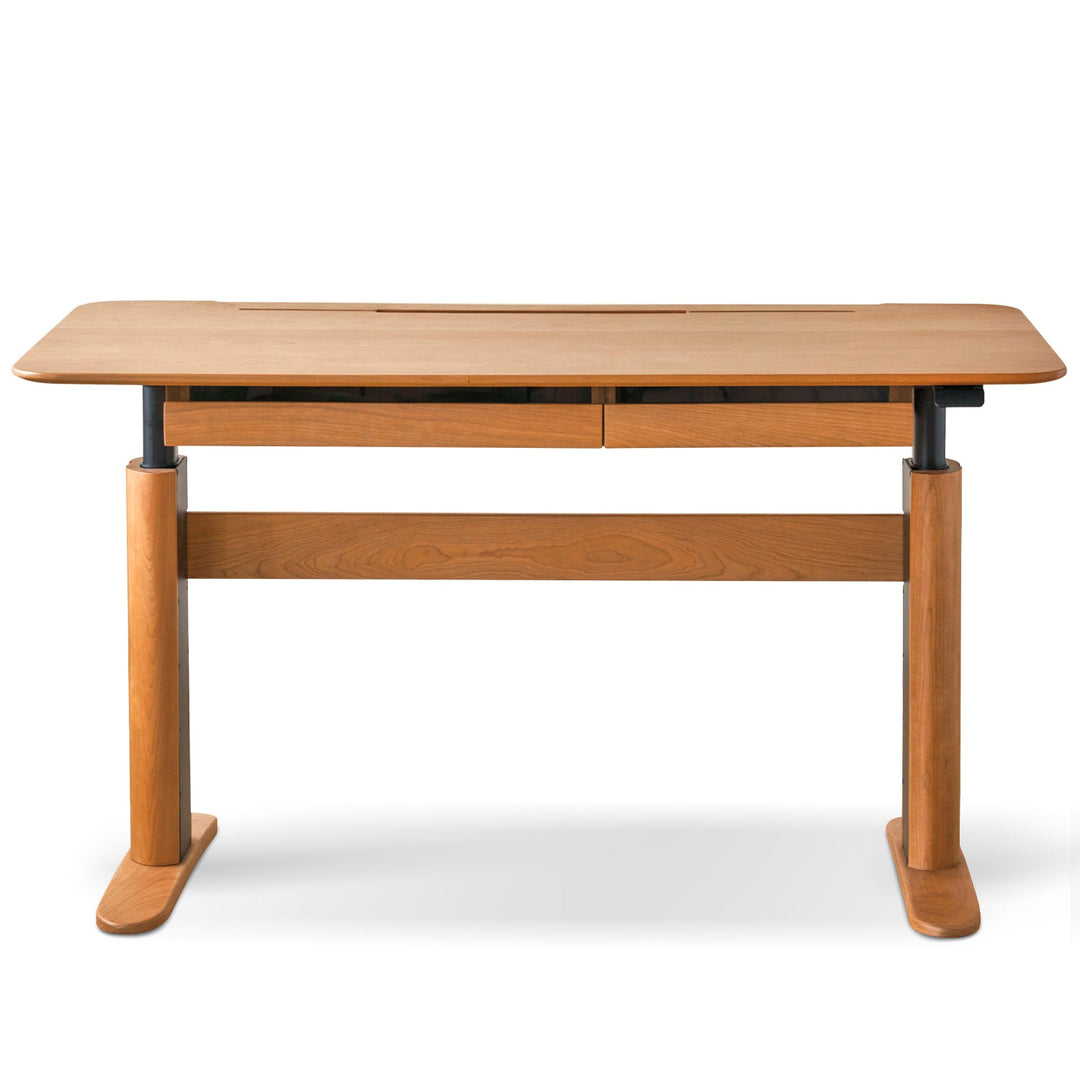 Scandinavian Cherry Wood Electric Height Adjustable Study Table UP