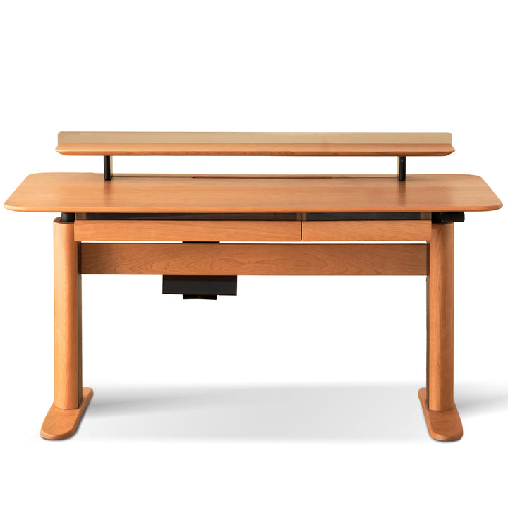 Scandinavian Cherry Wood Electric Height Adjustable Study Table UP