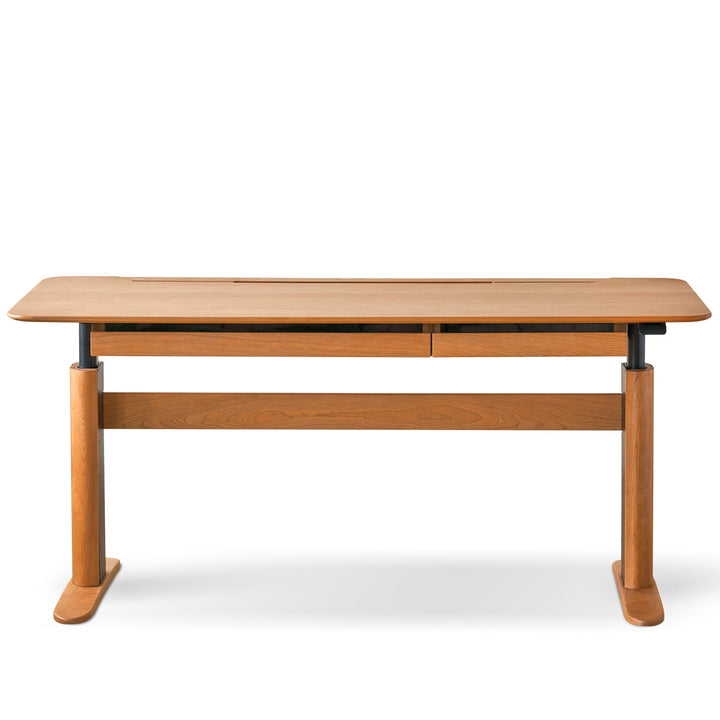 Scandinavian Cherry Wood Electric Height Adjustable Study Table UP