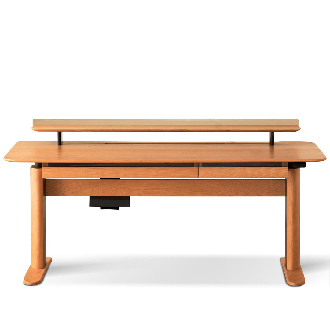 Scandinavian Cherry Wood Electric Height Adjustable Study Table UP
