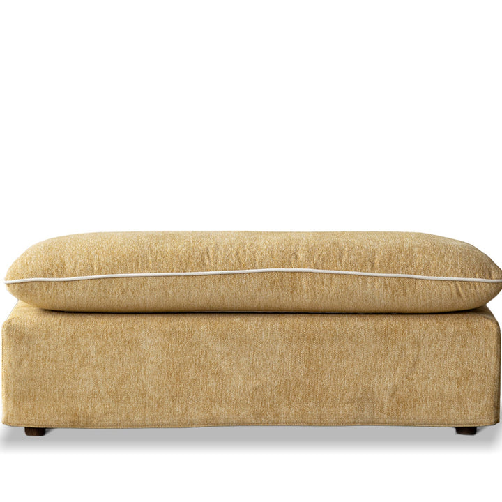 Scandinavian Chenille Velvet Fabric Ottoman MIRA