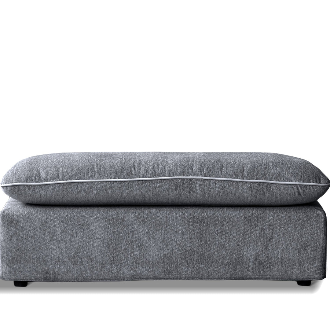 Scandinavian Chenille Velvet Fabric Ottoman MIRA