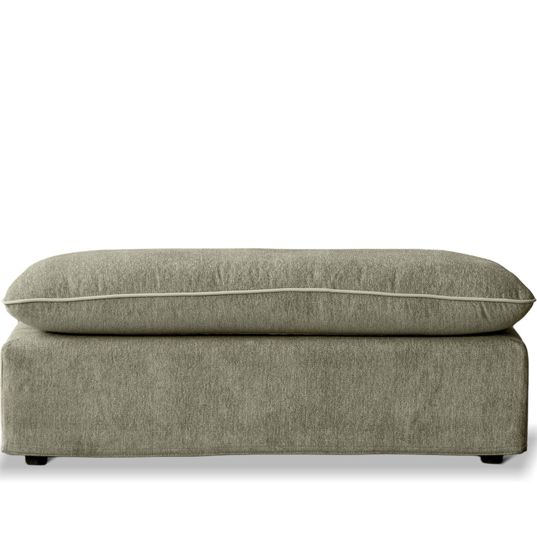 Scandinavian Chenille Velvet Fabric Ottoman MIRA