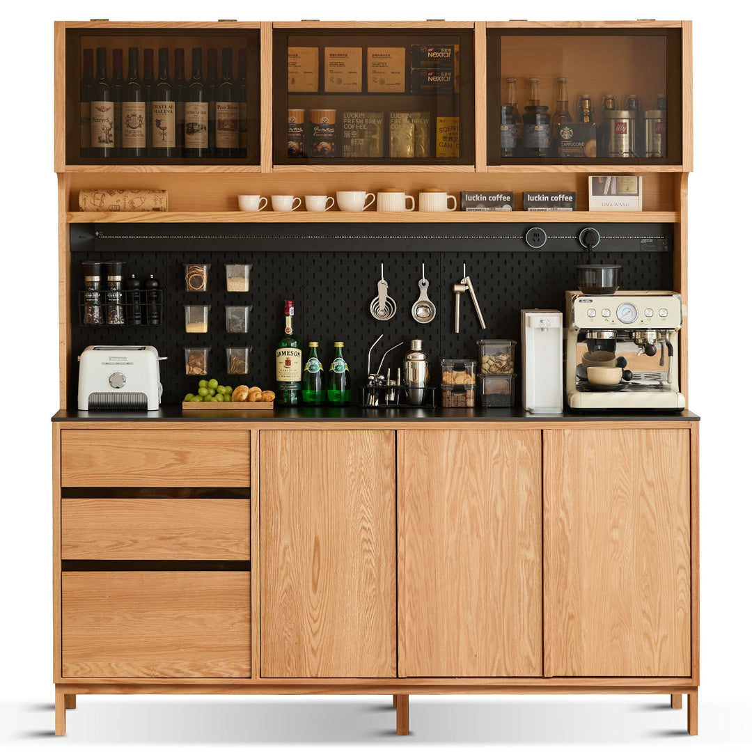 Scandinavian Oak Wood Side Cabinet LUMEN