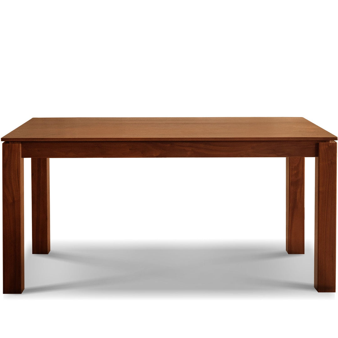 Vintage boxwood dining table shoreline in panoramic view.