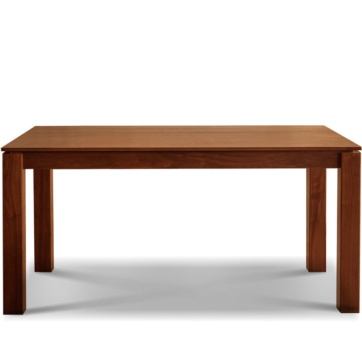 Vintage boxwood dining table shoreline in panoramic view.
