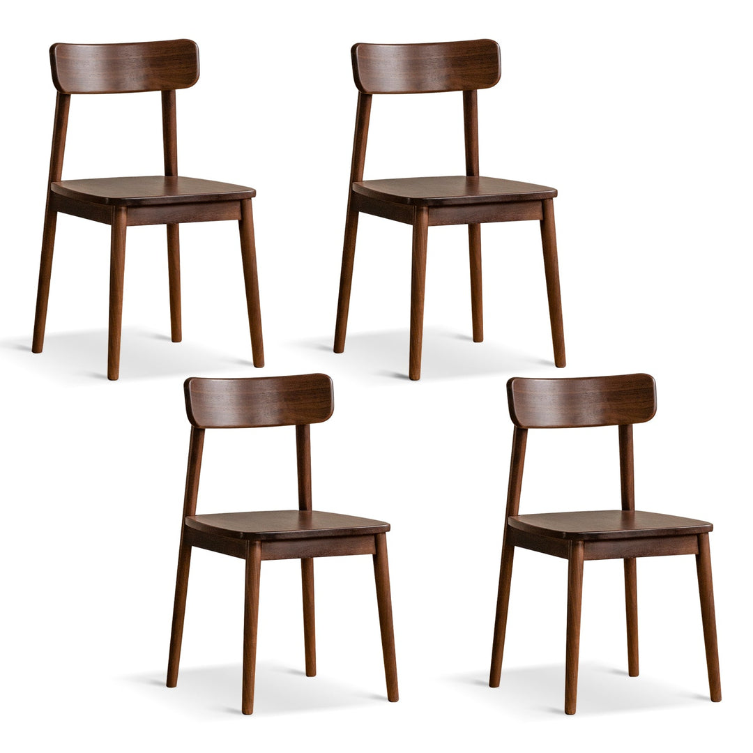 Vintage walnut wood dining chair green environmental situation.