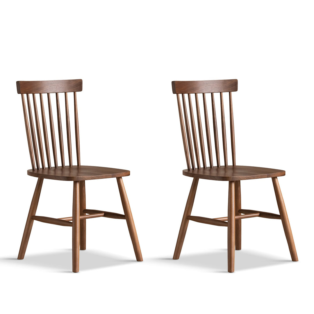 Vintage walnut wood dining chair windsor environmental situation.