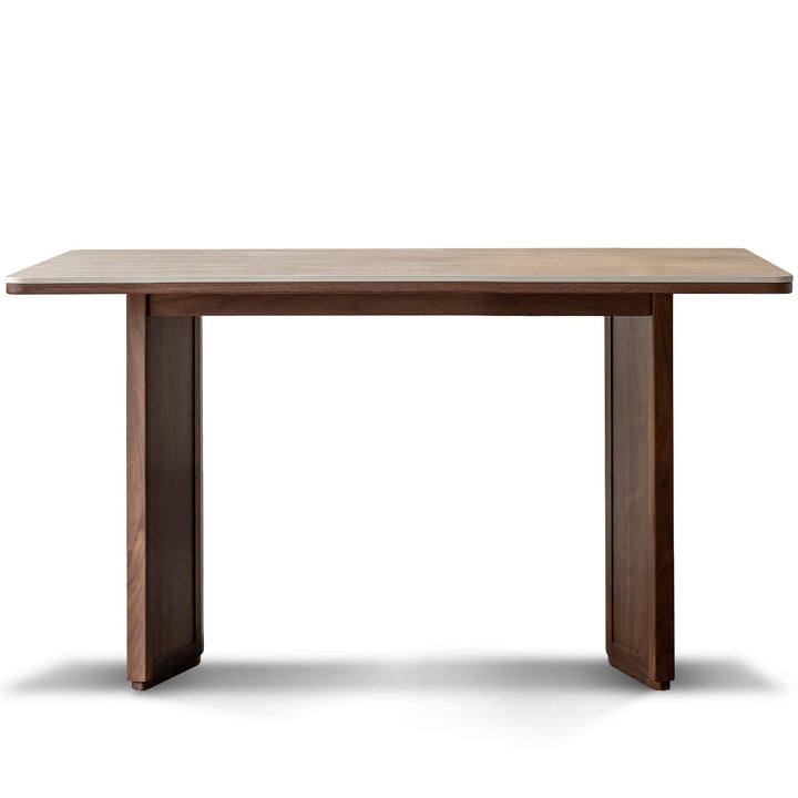 Japandi Walnut Wood Sintered Stone Dining Table STRATON
