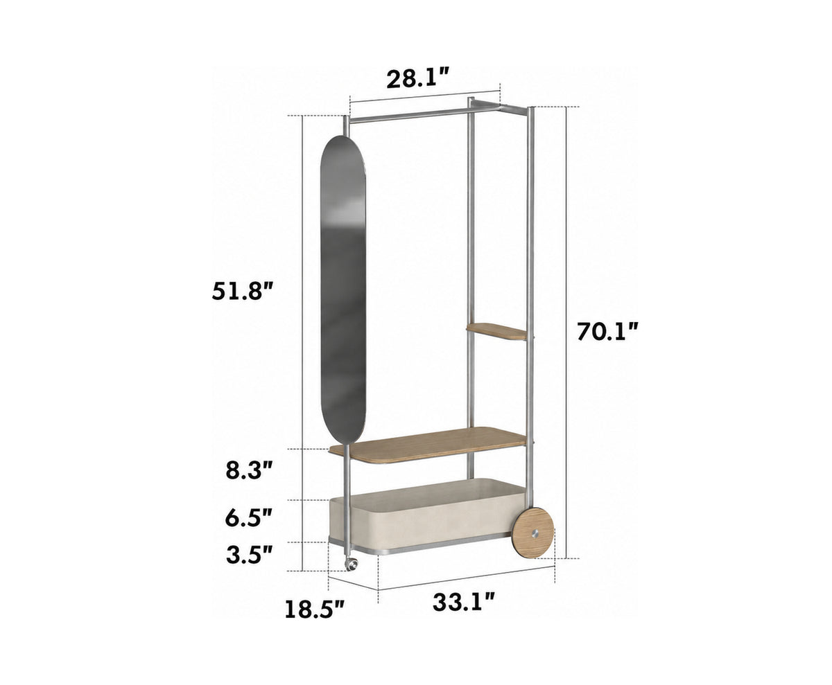 Bauhaus Stainless Steel Clothes Hanger HERA Size Chart