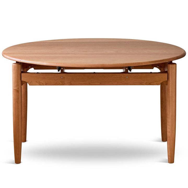 Scandinavian Cherry Wood Extendable Dining Table MINIMA