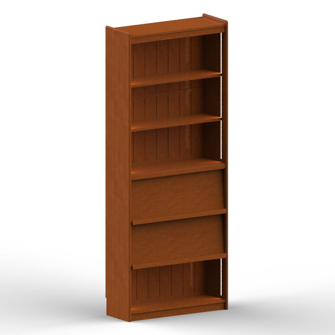 Vintage boxwood bookshelf vista detail 2.