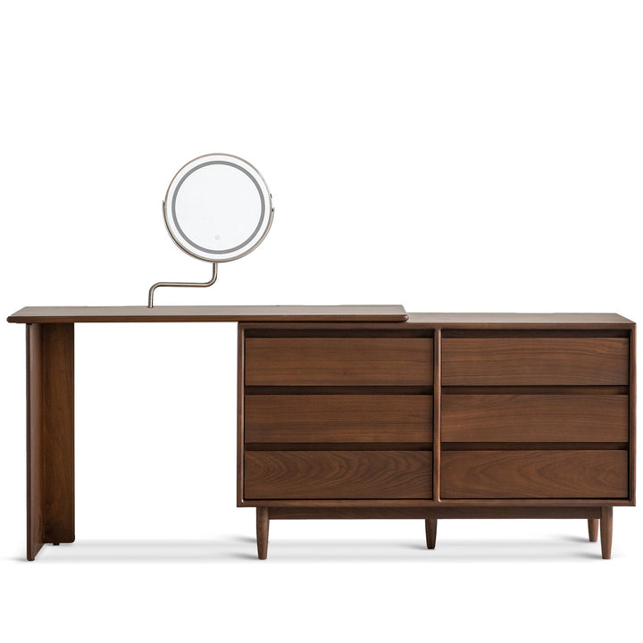 Vintage Walnut Wood Dressing Table VISTA