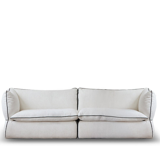 Minimalist Chenille Velvet Fabric 3 Seater Sofa CLOUD