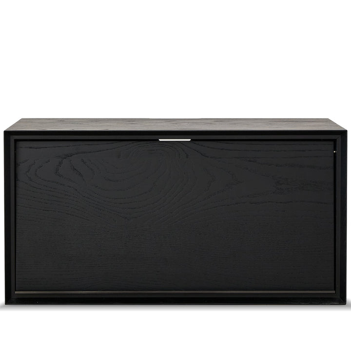 Minimalist ash wood veneer modular cabinet shadow detail 3.