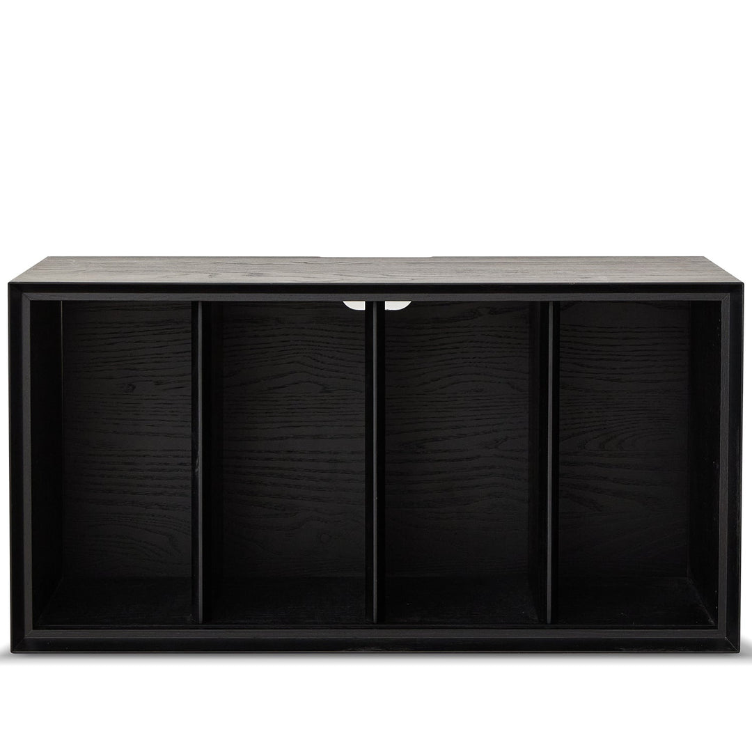 Minimalist ash wood veneer modular cabinet shadow detail 5.